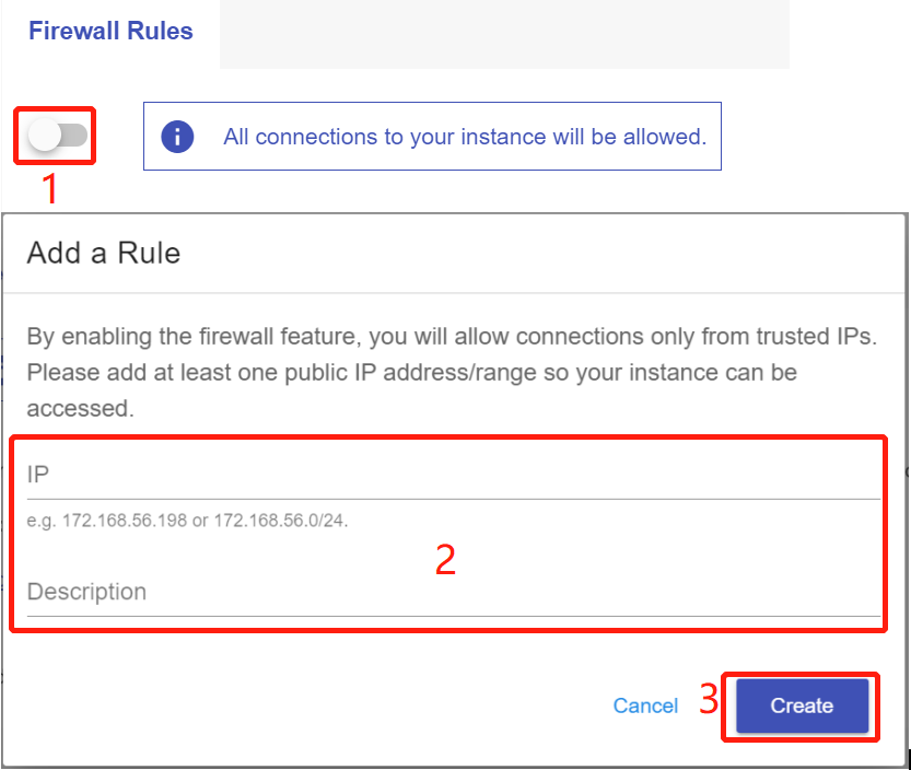 Enable firewall rules